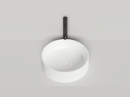 Раковина из искусственного камня S-Stone Salini GLORIA 1102201M 40х40 накладная цвет белый без отверстий под смеситель - фото 3